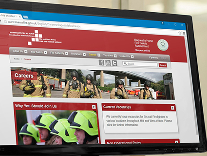 Mid and West Wales Fire and Rescue Service: Corporate website and staff intranet
