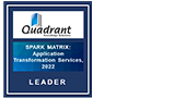 Leader in SPARK Matrix Application Transformation Services, 2022