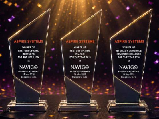 Aspire Systems Wins Three Awards at NaviGo Agile & DevOps Awards 2026